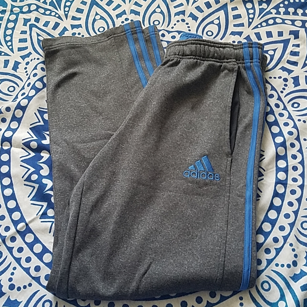 Like new Gray and blue Adidas Sweat pants